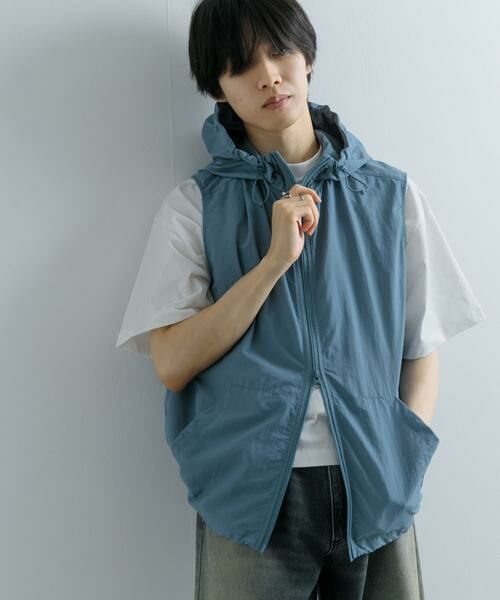 SENSE OF PLACE by URBAN RESEARCH / センスオブプレイス バイ アーバンリサーチ その他アウター | 『セットアップ対応』ナイロンフーデッドトラックベスト | 詳細2