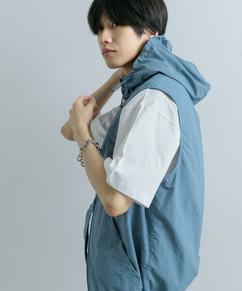 SENSE OF PLACE by URBAN RESEARCH / センスオブプレイス バイ アーバンリサーチ その他アウター | 『セットアップ対応』ナイロンフーデッドトラックベスト | 詳細4