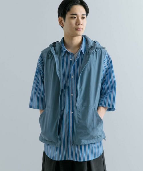 SENSE OF PLACE by URBAN RESEARCH / センスオブプレイス バイ アーバンリサーチ その他アウター | 『セットアップ対応』ナイロンフーデッドトラックベスト | 詳細9