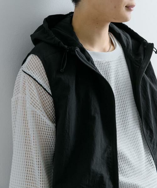 SENSE OF PLACE by URBAN RESEARCH / センスオブプレイス バイ アーバンリサーチ その他アウター | 『セットアップ対応』ナイロンフーデッドトラックベスト | 詳細28