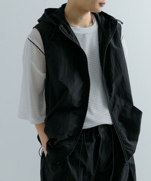 SENSE OF PLACE by URBAN RESEARCH / センスオブプレイス バイ アーバンリサーチ その他アウター | 『セットアップ対応』ナイロンフーデッドトラックベスト | 詳細29