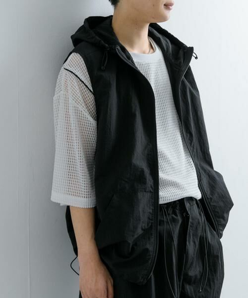 SENSE OF PLACE by URBAN RESEARCH / センスオブプレイス バイ アーバンリサーチ その他アウター | 『セットアップ対応』ナイロンフーデッドトラックベスト | 詳細30