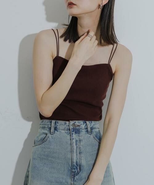 SENSE OF PLACE by URBAN RESEARCH / センスオブプレイス バイ アーバンリサーチ キャミソール・チューブトップ | 『一部WEB限定カラー』『サイズ展開あり』ダブルストラップカップツキキャミソール | 詳細10