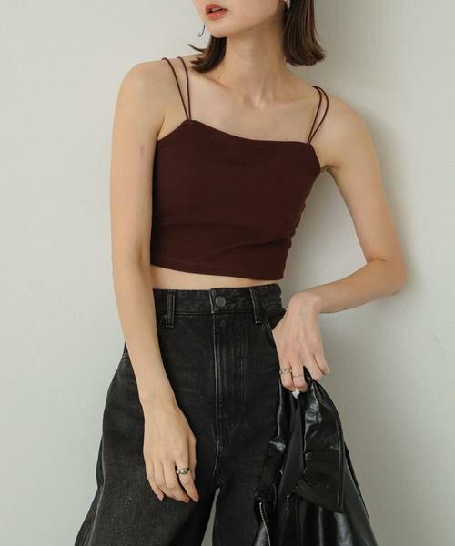 SENSE OF PLACE by URBAN RESEARCH / センスオブプレイス バイ アーバンリサーチ キャミソール・チューブトップ | 『一部WEB限定カラー』『サイズ展開あり』ダブルストラップカップツキキャミソール | 詳細2