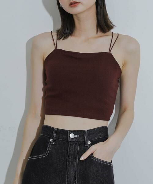 SENSE OF PLACE by URBAN RESEARCH / センスオブプレイス バイ アーバンリサーチ キャミソール・チューブトップ | 『一部WEB限定カラー』『サイズ展開あり』ダブルストラップカップツキキャミソール | 詳細4