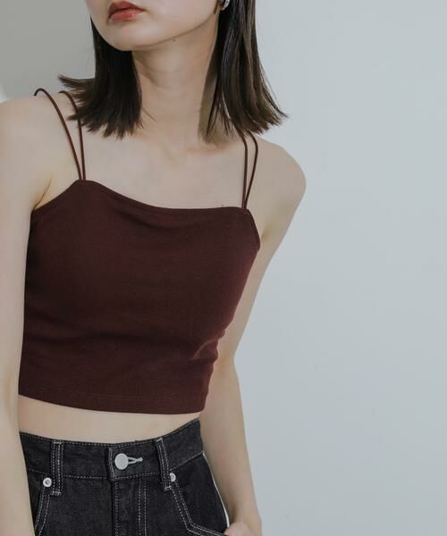 SENSE OF PLACE by URBAN RESEARCH / センスオブプレイス バイ アーバンリサーチ キャミソール・チューブトップ | 『一部WEB限定カラー』『サイズ展開あり』ダブルストラップカップツキキャミソール | 詳細5