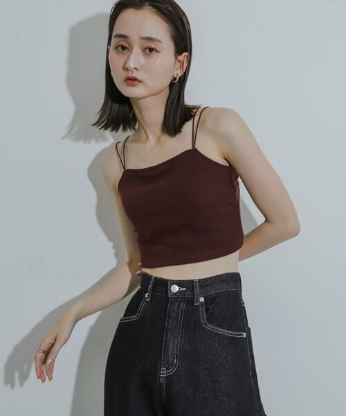 SENSE OF PLACE by URBAN RESEARCH / センスオブプレイス バイ アーバンリサーチ キャミソール・チューブトップ | 『一部WEB限定カラー』『サイズ展開あり』ダブルストラップカップツキキャミソール | 詳細6