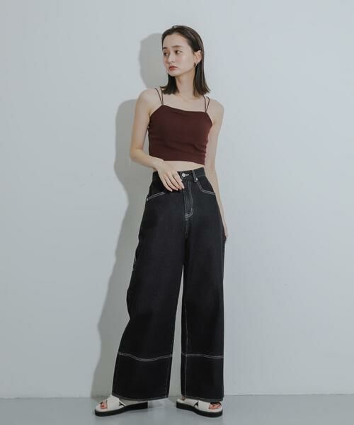 SENSE OF PLACE by URBAN RESEARCH / センスオブプレイス バイ アーバンリサーチ キャミソール・チューブトップ | 『一部WEB限定カラー』『サイズ展開あり』ダブルストラップカップツキキャミソール | 詳細8