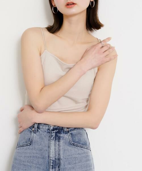 SENSE OF PLACE by URBAN RESEARCH / センスオブプレイス バイ アーバンリサーチ キャミソール・チューブトップ | 『一部WEB限定カラー』『サイズ展開あり』ダブルストラップカップツキキャミソール | 詳細1