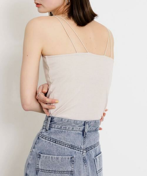 SENSE OF PLACE by URBAN RESEARCH / センスオブプレイス バイ アーバンリサーチ キャミソール・チューブトップ | 『一部WEB限定カラー』『サイズ展開あり』ダブルストラップカップツキキャミソール | 詳細2