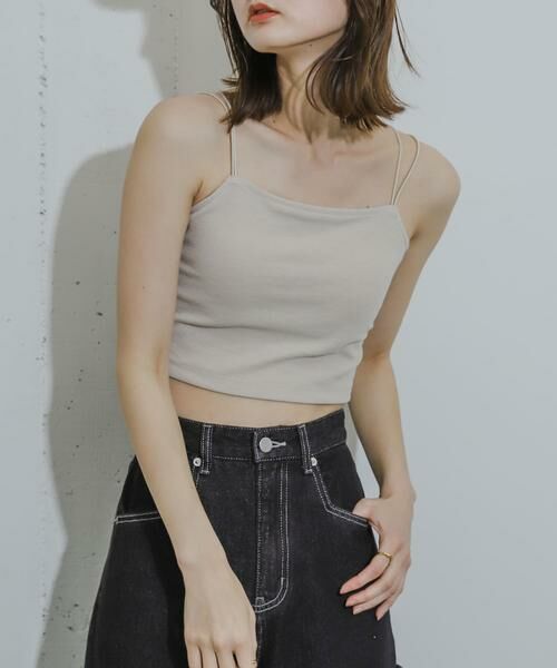 SENSE OF PLACE by URBAN RESEARCH / センスオブプレイス バイ アーバンリサーチ キャミソール・チューブトップ | 『一部WEB限定カラー』『サイズ展開あり』ダブルストラップカップツキキャミソール | 詳細5