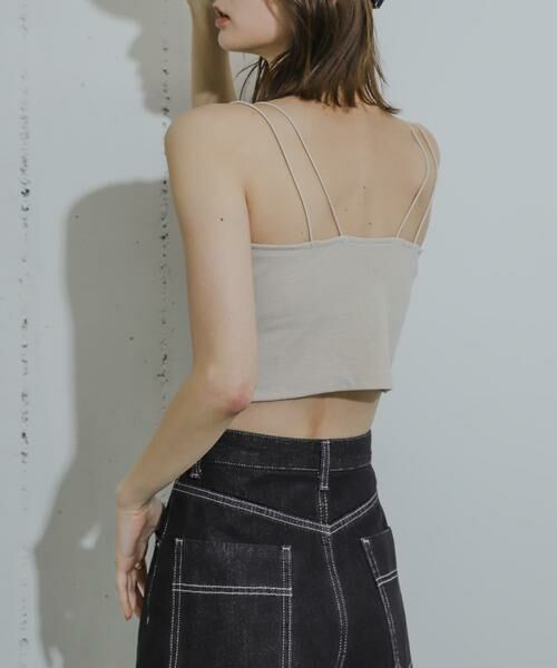 SENSE OF PLACE by URBAN RESEARCH / センスオブプレイス バイ アーバンリサーチ キャミソール・チューブトップ | 『一部WEB限定カラー』『サイズ展開あり』ダブルストラップカップツキキャミソール | 詳細7