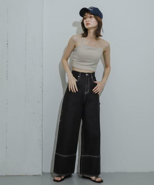 SENSE OF PLACE by URBAN RESEARCH / センスオブプレイス バイ アーバンリサーチ キャミソール・チューブトップ | 『一部WEB限定カラー』『サイズ展開あり』ダブルストラップカップツキキャミソール | 詳細8