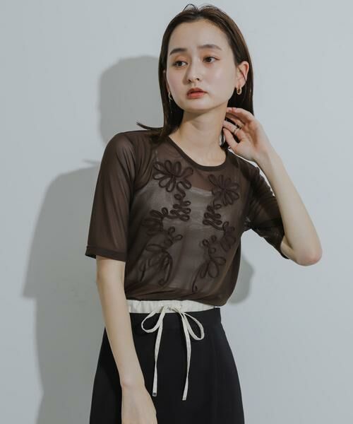 SENSE OF PLACE by URBAN RESEARCH / センスオブプレイス バイ アーバンリサーチ Tシャツ | コードシシュウカットトップ | 詳細1