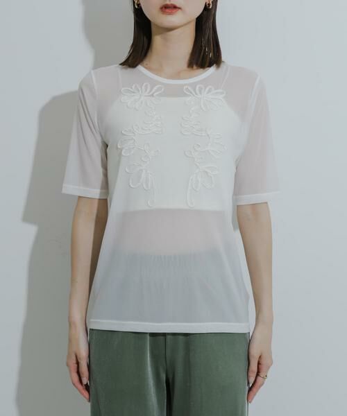 SENSE OF PLACE by URBAN RESEARCH / センスオブプレイス バイ アーバンリサーチ Tシャツ | コードシシュウカットトップ | 詳細4