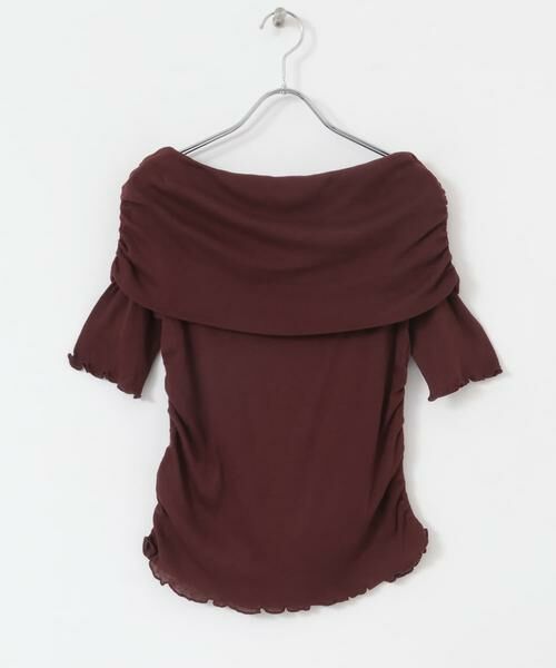 SENSE OF PLACE by URBAN RESEARCH / センスオブプレイス バイ アーバンリサーチ Tシャツ | シャーリングオフショルダーシアートップ | 詳細11