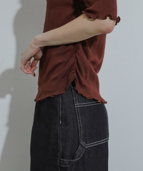 SENSE OF PLACE by URBAN RESEARCH / センスオブプレイス バイ アーバンリサーチ Tシャツ | シャーリングオフショルダーシアートップ | 詳細2