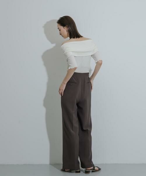 SENSE OF PLACE by URBAN RESEARCH / センスオブプレイス バイ アーバンリサーチ Tシャツ | シャーリングオフショルダーシアートップ | 詳細18