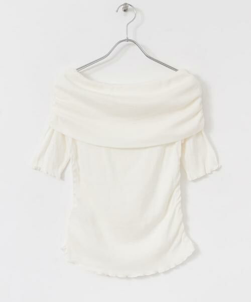 SENSE OF PLACE by URBAN RESEARCH / センスオブプレイス バイ アーバンリサーチ Tシャツ | シャーリングオフショルダーシアートップ | 詳細19