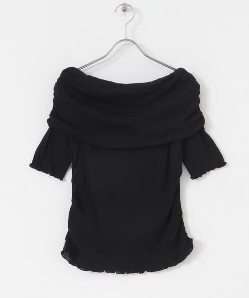 SENSE OF PLACE by URBAN RESEARCH / センスオブプレイス バイ アーバンリサーチ Tシャツ | シャーリングオフショルダーシアートップ | 詳細24