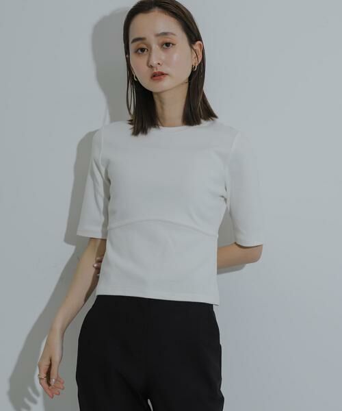 SENSE OF PLACE by URBAN RESEARCH / センスオブプレイス バイ アーバンリサーチ Tシャツ | ウエストリブコンパクトトップ | 詳細12