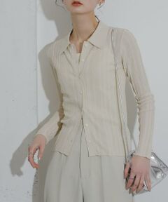 SENSE OF PLACE by URBAN RESEARCH / センスオブプレイス バイ アーバンリサーチ カーディガン・ボレロ | ランダムリブニットカーディガン