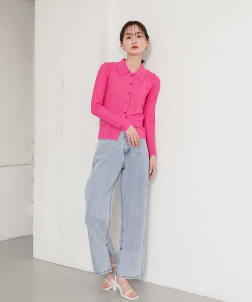 SENSE OF PLACE by URBAN RESEARCH / センスオブプレイス バイ アーバンリサーチ カーディガン・ボレロ | ランダムリブニットカーディガン | 詳細4