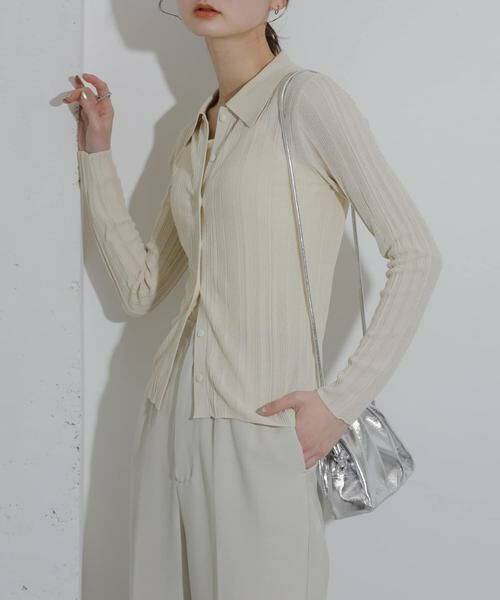 SENSE OF PLACE by URBAN RESEARCH / センスオブプレイス バイ アーバンリサーチ カーディガン・ボレロ | ランダムリブニットカーディガン | 詳細12