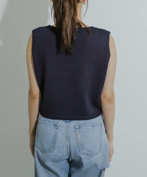 SENSE OF PLACE by URBAN RESEARCH / センスオブプレイス バイ アーバンリサーチ ニット・セーター | リネンタッチクロップドセーター | 詳細11