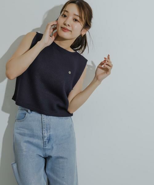 SENSE OF PLACE by URBAN RESEARCH / センスオブプレイス バイ アーバンリサーチ ニット・セーター | リネンタッチクロップドセーター | 詳細2