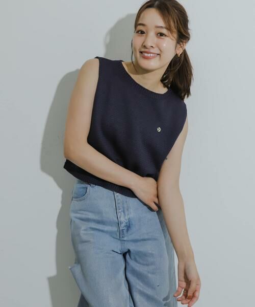 SENSE OF PLACE by URBAN RESEARCH / センスオブプレイス バイ アーバンリサーチ ニット・セーター | リネンタッチクロップドセーター | 詳細3