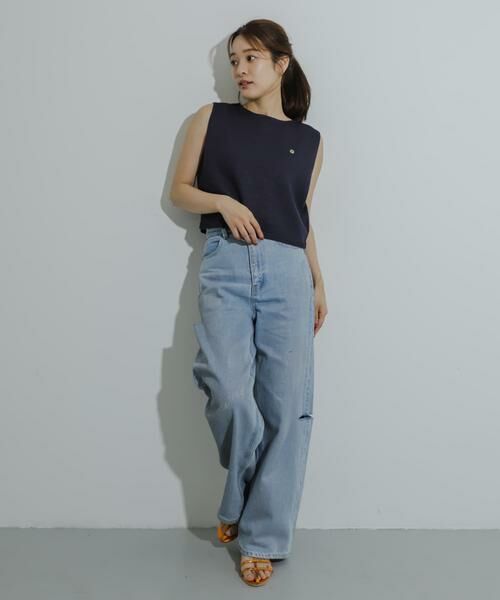 SENSE OF PLACE by URBAN RESEARCH / センスオブプレイス バイ アーバンリサーチ ニット・セーター | リネンタッチクロップドセーター | 詳細6