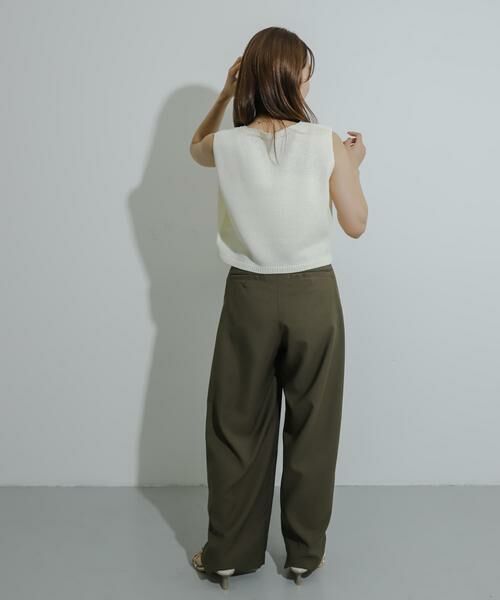 SENSE OF PLACE by URBAN RESEARCH / センスオブプレイス バイ アーバンリサーチ ニット・セーター | リネンタッチクロップドセーター | 詳細12