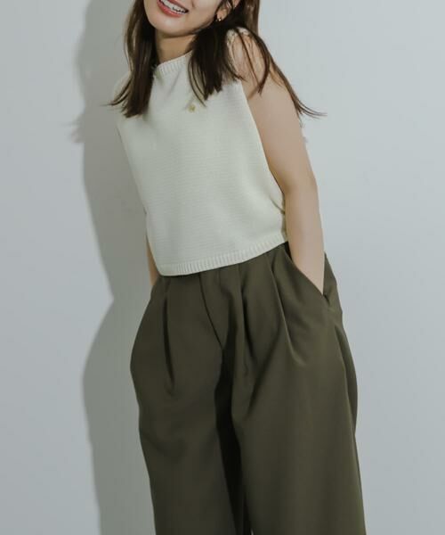 SENSE OF PLACE by URBAN RESEARCH / センスオブプレイス バイ アーバンリサーチ ニット・セーター | リネンタッチクロップドセーター | 詳細7