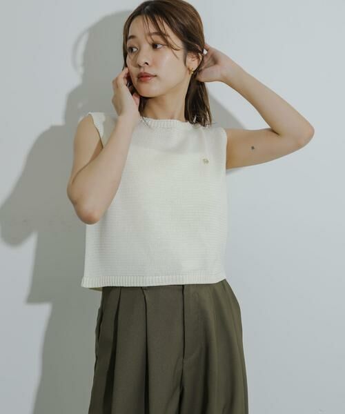 SENSE OF PLACE by URBAN RESEARCH / センスオブプレイス バイ アーバンリサーチ ニット・セーター | リネンタッチクロップドセーター | 詳細8