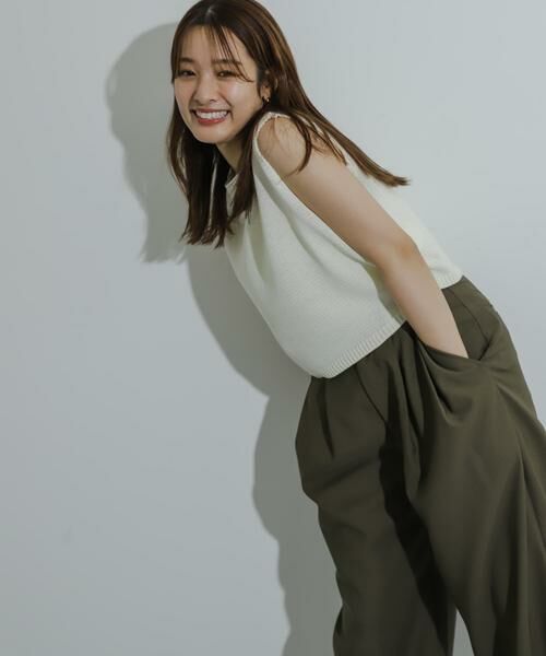 SENSE OF PLACE by URBAN RESEARCH / センスオブプレイス バイ アーバンリサーチ ニット・セーター | リネンタッチクロップドセーター | 詳細9