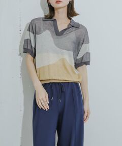 SENSE OF PLACE by URBAN RESEARCH / センスオブプレイス バイ アーバンリサーチ Tシャツ | ニュアンスジャガードシアーセーター