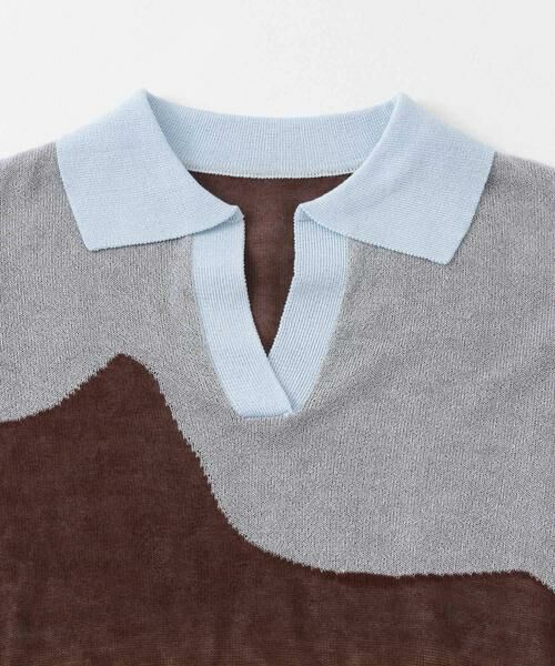 SENSE OF PLACE by URBAN RESEARCH / センスオブプレイス バイ アーバンリサーチ Tシャツ | ニュアンスジャガードシアーセーター | 詳細21