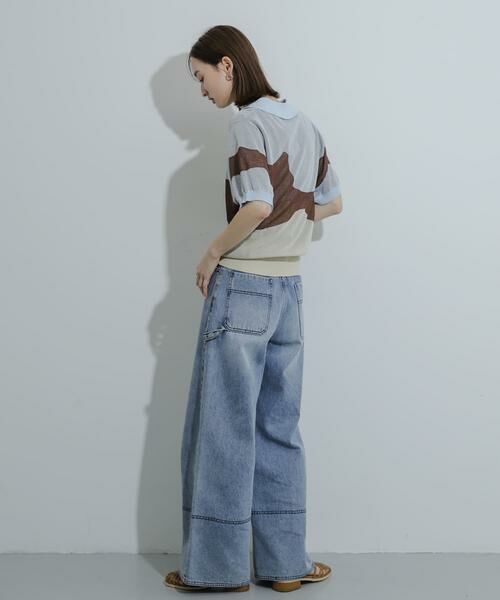 SENSE OF PLACE by URBAN RESEARCH / センスオブプレイス バイ アーバンリサーチ Tシャツ | ニュアンスジャガードシアーセーター | 詳細14