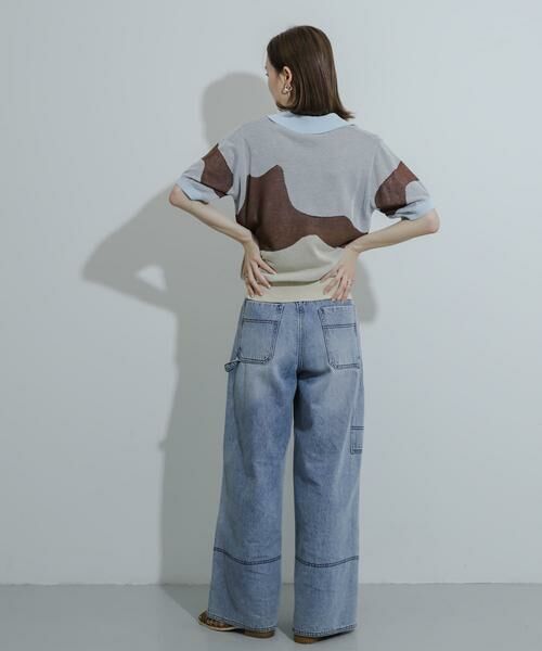 SENSE OF PLACE by URBAN RESEARCH / センスオブプレイス バイ アーバンリサーチ Tシャツ | ニュアンスジャガードシアーセーター | 詳細15