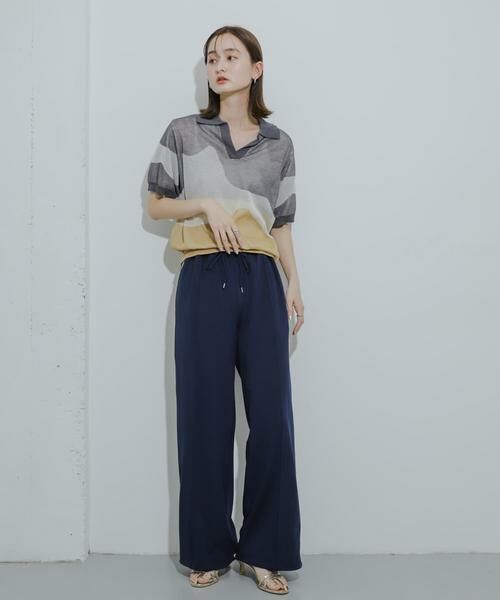 SENSE OF PLACE by URBAN RESEARCH / センスオブプレイス バイ アーバンリサーチ Tシャツ | ニュアンスジャガードシアーセーター | 詳細25