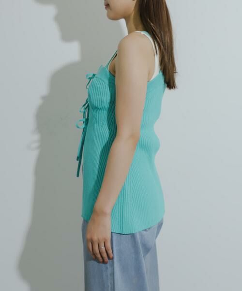 SENSE OF PLACE by URBAN RESEARCH / センスオブプレイス バイ アーバンリサーチ キャミソール・チューブトップ | フロントリボンニットキャミソール | 詳細8