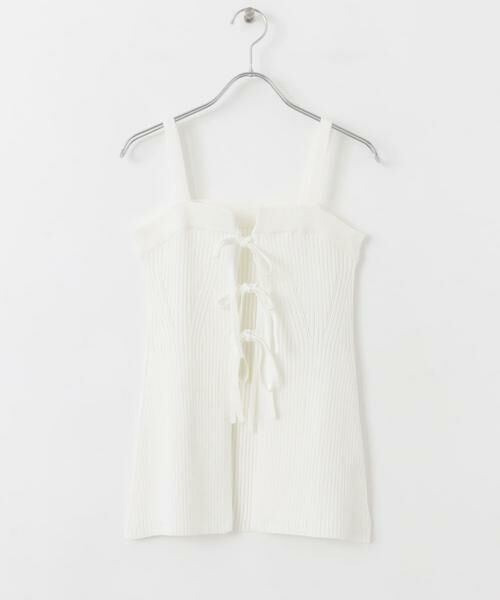 SENSE OF PLACE by URBAN RESEARCH / センスオブプレイス バイ アーバンリサーチ キャミソール・チューブトップ | フロントリボンニットキャミソール | 詳細19