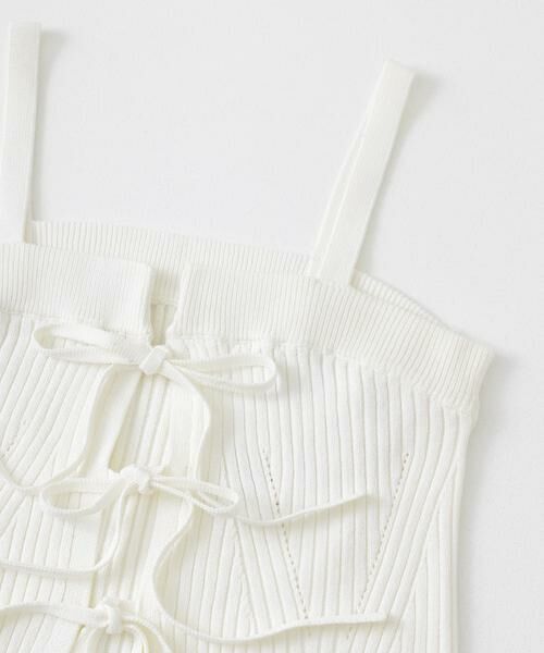 SENSE OF PLACE by URBAN RESEARCH / センスオブプレイス バイ アーバンリサーチ キャミソール・チューブトップ | フロントリボンニットキャミソール | 詳細20