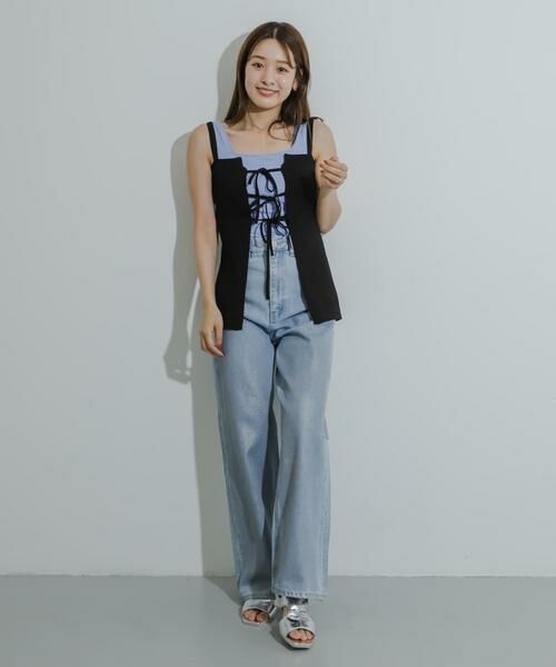 SENSE OF PLACE by URBAN RESEARCH / センスオブプレイス バイ アーバンリサーチ キャミソール・チューブトップ | フロントリボンニットキャミソール | 詳細25