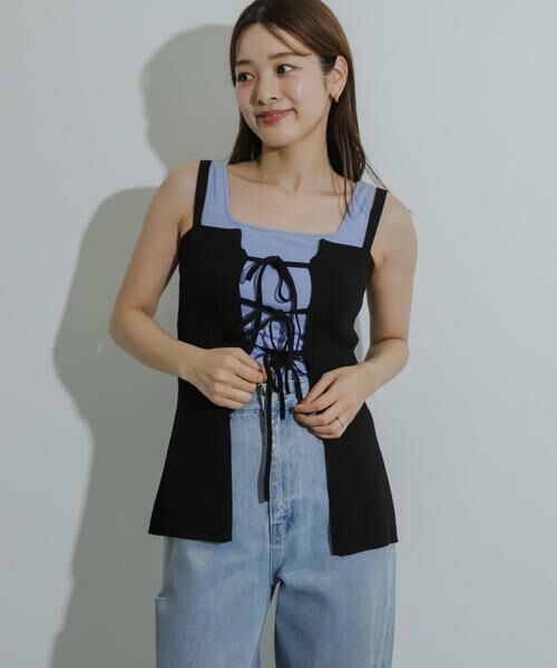 SENSE OF PLACE by URBAN RESEARCH / センスオブプレイス バイ アーバンリサーチ キャミソール・チューブトップ | フロントリボンニットキャミソール | 詳細26