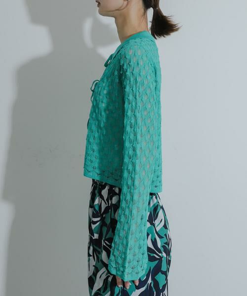 SENSE OF PLACE by URBAN RESEARCH / センスオブプレイス バイ アーバンリサーチ カーディガン・ボレロ | トゲトゲニットリボンカーディガン | 詳細7