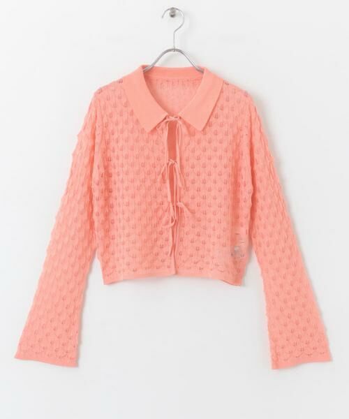 SENSE OF PLACE by URBAN RESEARCH / センスオブプレイス バイ アーバンリサーチ カーディガン・ボレロ | トゲトゲニットリボンカーディガン | 詳細21