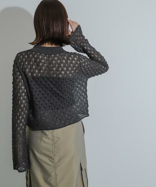 SENSE OF PLACE by URBAN RESEARCH / センスオブプレイス バイ アーバンリサーチ カーディガン・ボレロ | トゲトゲニットリボンカーディガン | 詳細24