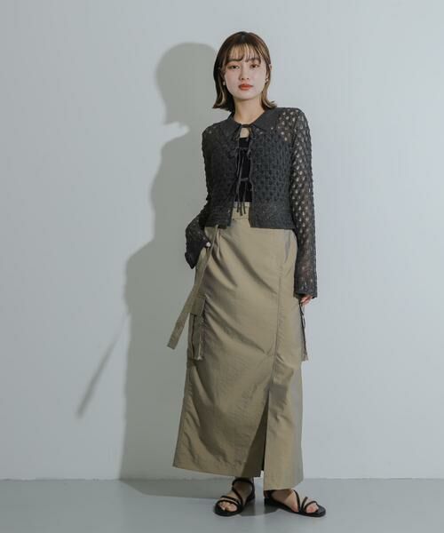 SENSE OF PLACE by URBAN RESEARCH / センスオブプレイス バイ アーバンリサーチ カーディガン・ボレロ | トゲトゲニットリボンカーディガン | 詳細25